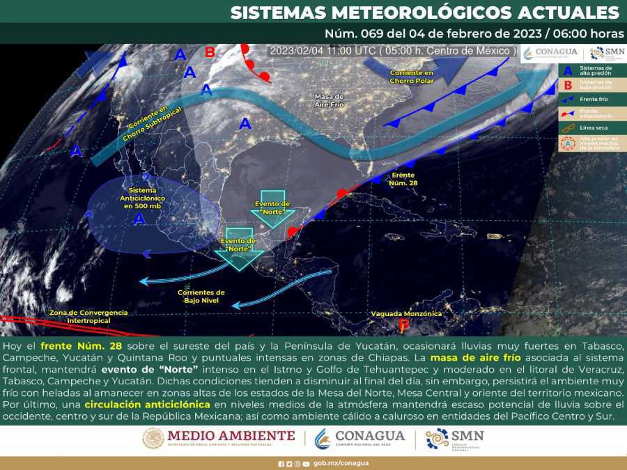 Clima en quintana Roo: Condiciones Metereológicas en la Península de Yucatán para Este Sábado