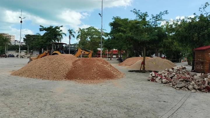Comienza la Transformacion del Parque de Las Palapas en Cancun 1
