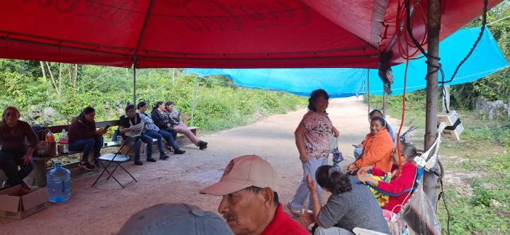 Conflictos persisten en la construcción del Tren Maya: Residentes de Nuevo Xcan exigen cumplimiento de compromisos