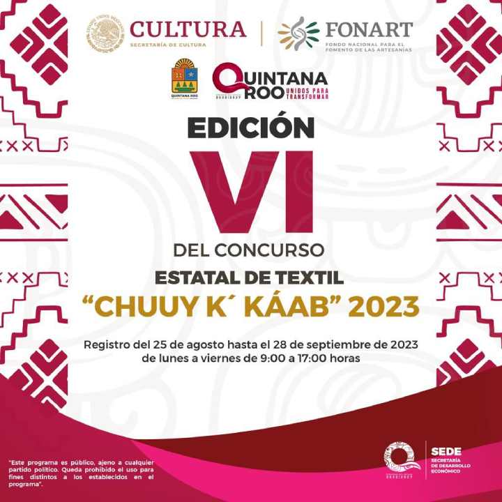 Convocatoria para el VI Concurso "Chuuy K'Káab 2023": Celebrando la Maestría Textil de Quintana Roo