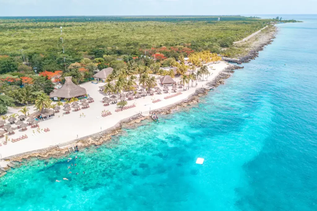 Cozumel Beach Resort Aerial NBS