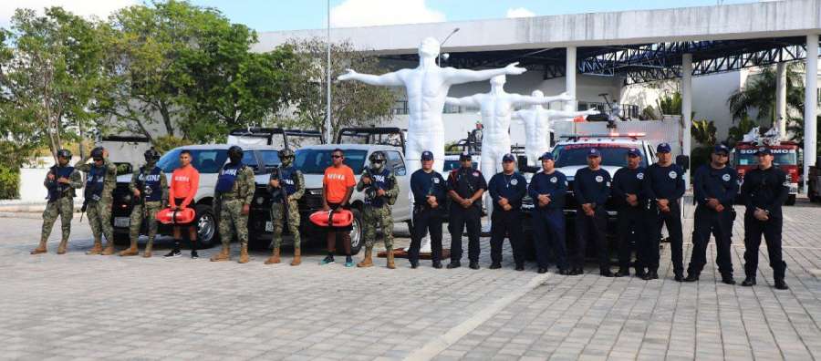 PLAYA DEL CARMEN:Plan Operativo de Semana Santa en Solidaridad con más de 700 elementos participantes