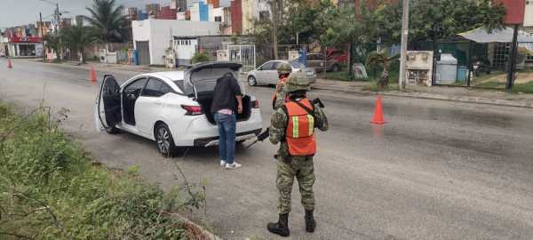 Dado el aumento de la delincuencia, el Ejército participa en la inspección de vehículos