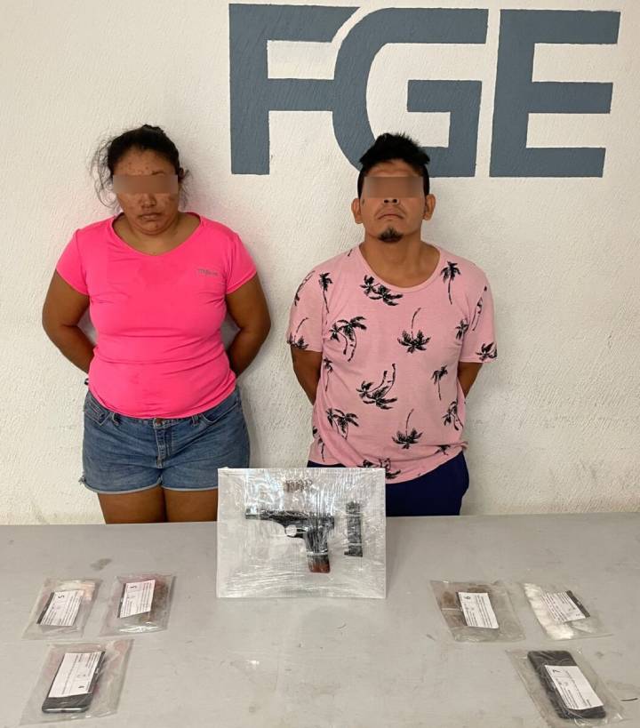 Desarticulada Banda Criminal: Pareja Detenida con Estupefacientes y Arma Exclusiva en Cancún