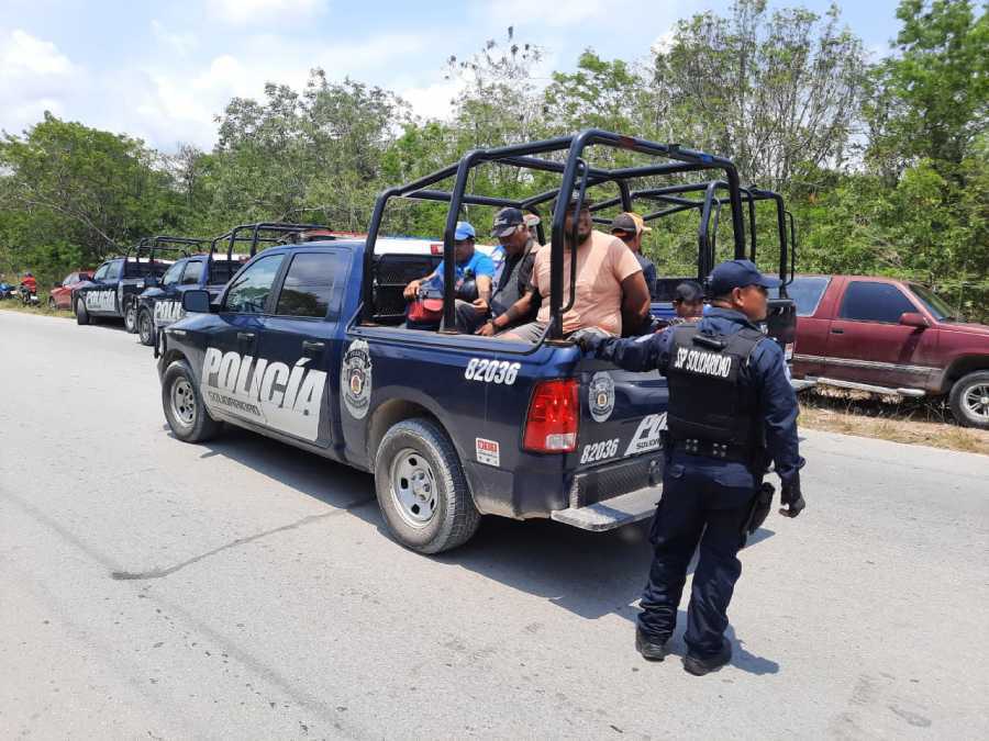 Desarticulan intento de invasión de terrenos ejidales en Playa del Carmen: siete personas detenidas