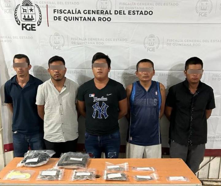 Desmantelan Red de Traficantes de Drogas en Cancún en una Operación Conjunta