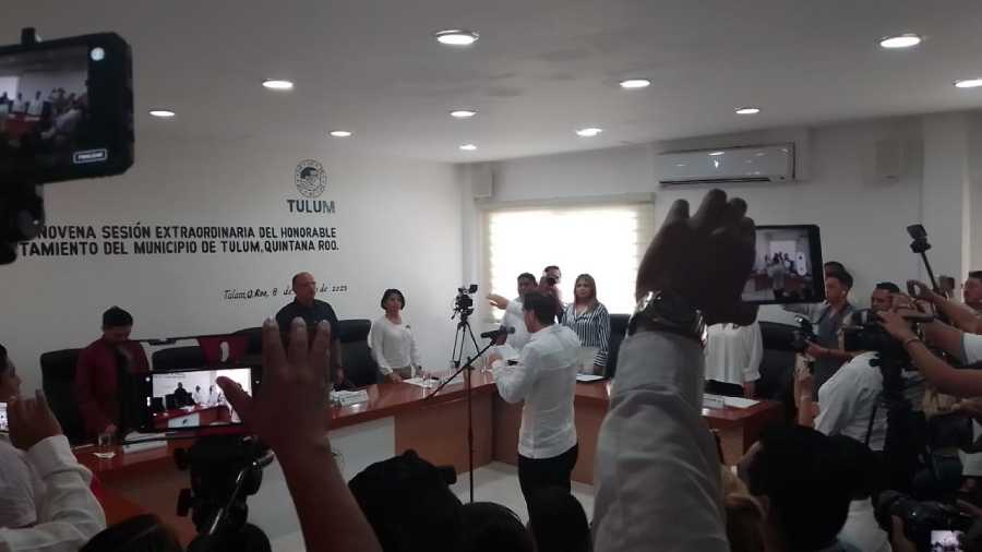 Diego Castañón rinde protesta como nuevo presidente municipal de Tulum