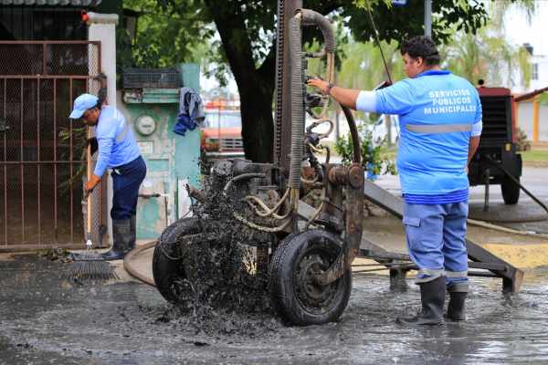 El gobierno de Solidaridad refuerza limpieza de pozos y poda árboles