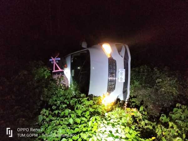 En la carretera Tulum Coba ocurrio un fatal accidente 1