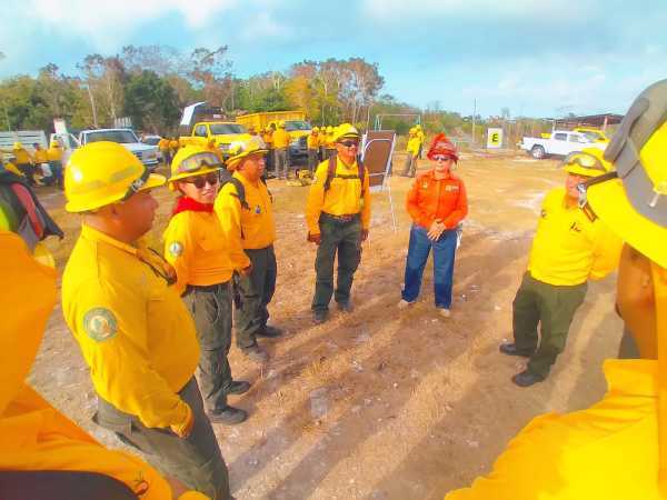 Equipo estatal combate con exito incendios forestales en Quintana Roo 2