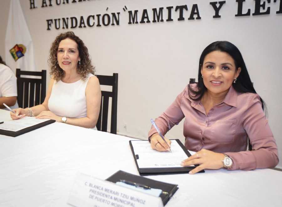 Firma Blanca Merari convenio con Fundación "Mamita y Lety" para proteger a niñas y adolescentes vulnerables