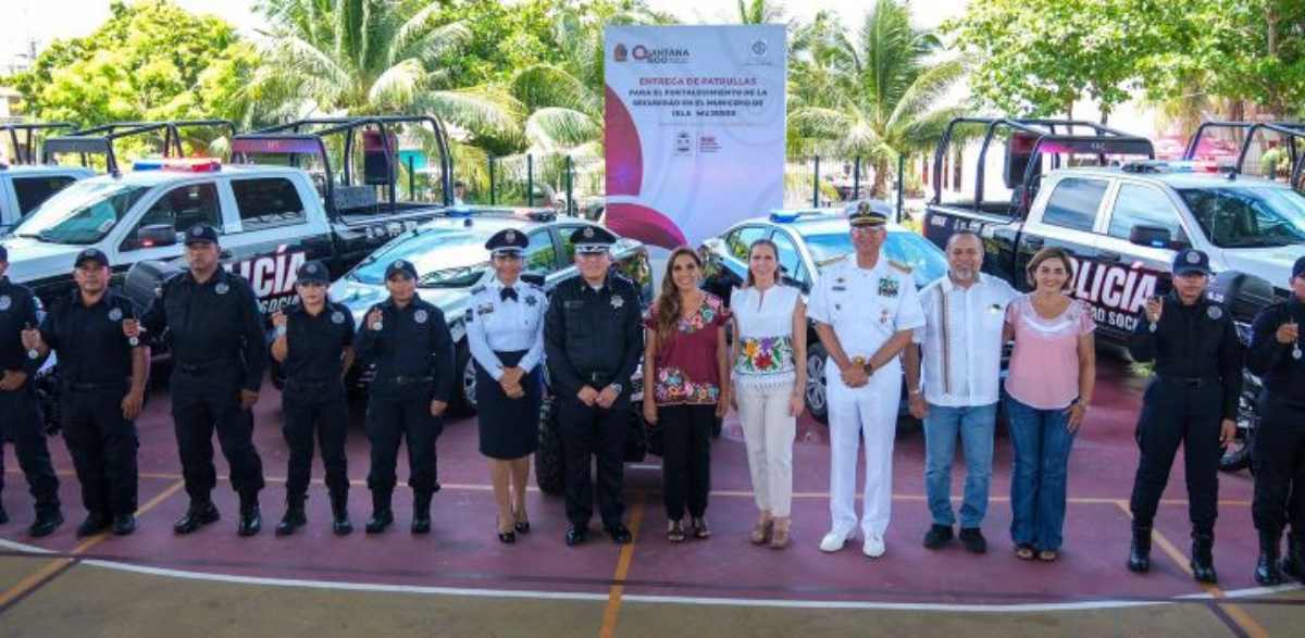 Fortalecimiento de la Seguridad en Isla Mujeres: 15 Nuevos Vehículos Policiales para Garantizar la Tranquilidad