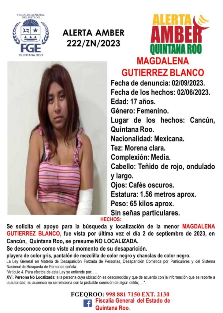 Fuga de Cinco Menores de Casa de Ayuda en Cancún 1 Fuga de Cinco Menores de Casa de Ayuda en Cancun 1