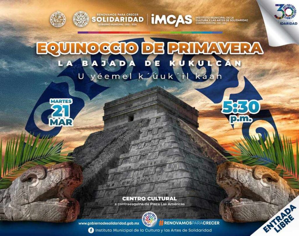 Invitan a celebrar la ceremonia de la 'Bajada de Kukulcán' en Playa del Carmen