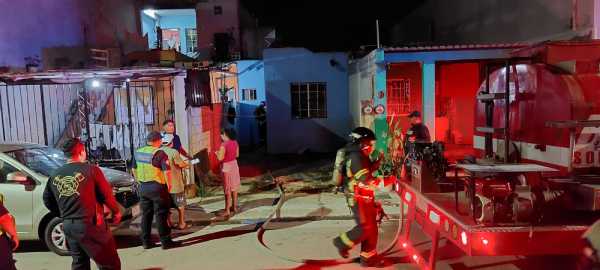 Grave incendio en vivienda de Villas del Sol causado por vela en colchon 1