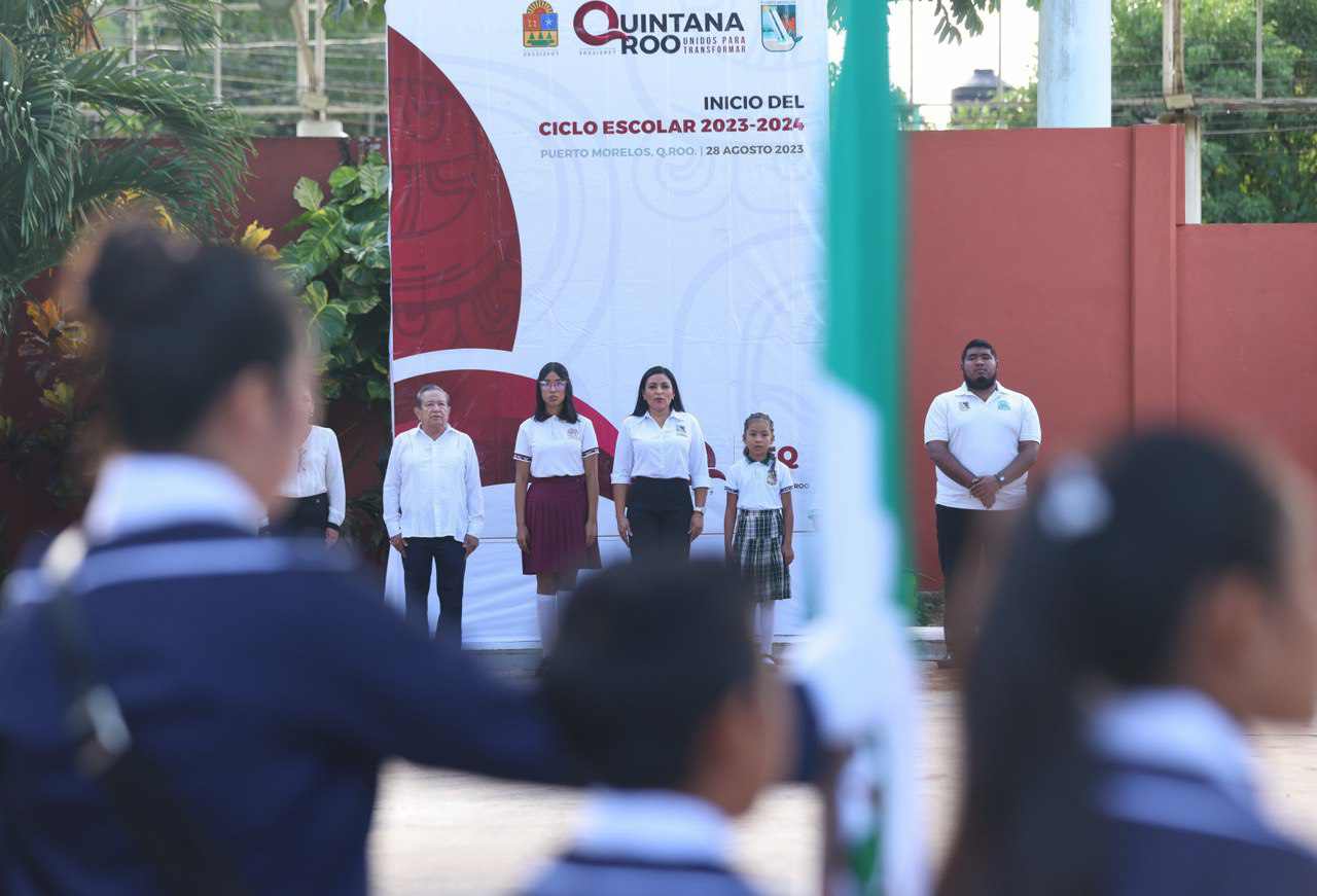 INAUGURA BLANCA MERARI EL CICLO ESCOLAR 2023-2024, PRIMERO CON EL MODELO DE LA NUEVA ESCUELA MEXICANA