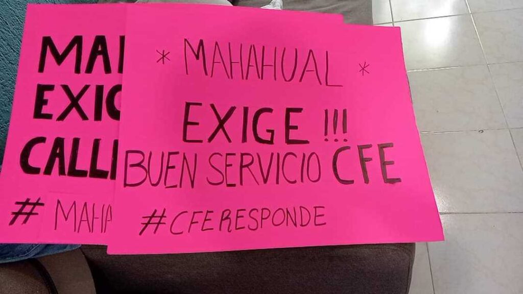 Indignacion en Mahahual por Falta de Servicios Publicos 2