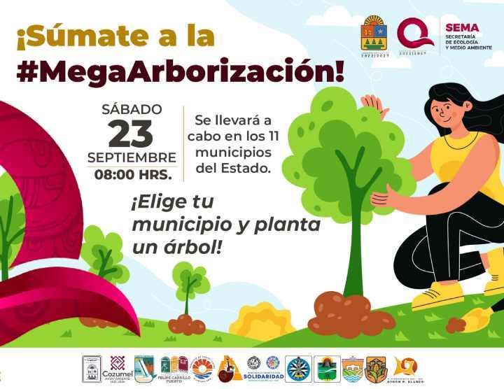 Invitación a una Gran Iniciativa Verde: Participa en la Mega Arborización de Quintana Roo