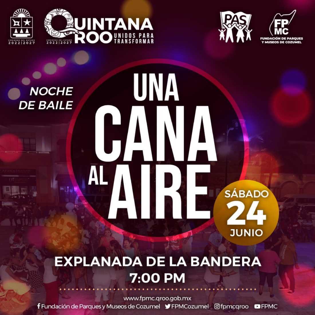 Invitación a una noche de baile en honor a los padres en Cozumel