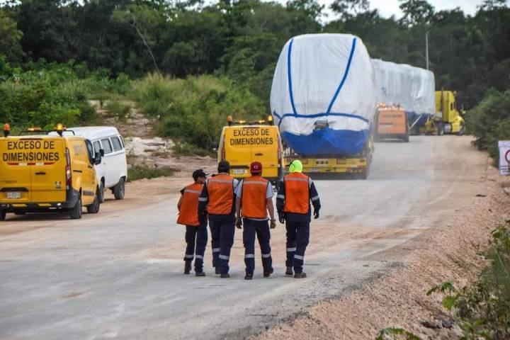 La Gobernadora Mara Lezama Celebra la Llegada del Segundo Convoy del Tren Maya a Cancún