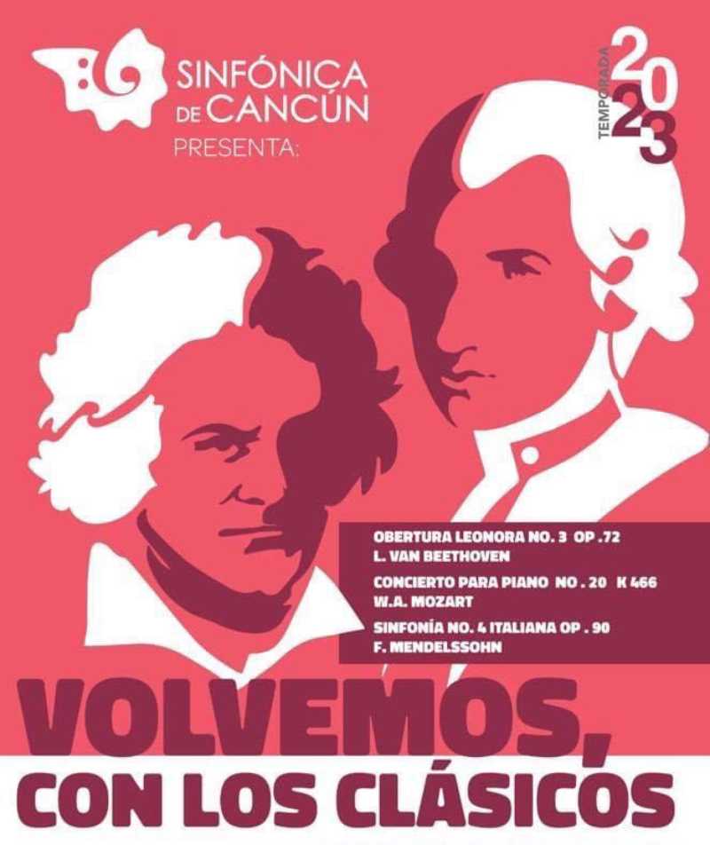 La Orquesta Sinfónica de Cancún regresa con un espectáculo de música clásica en marzo