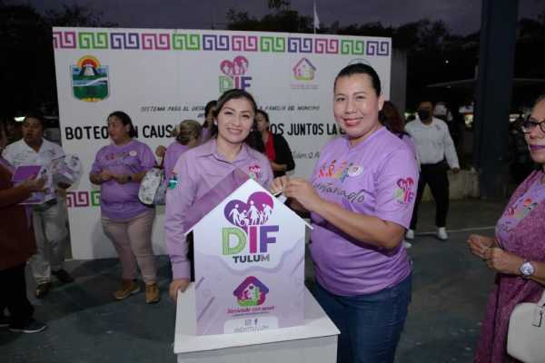 La Presidenta del DIF Tulum inicia campana de recaudacion de fondos 2