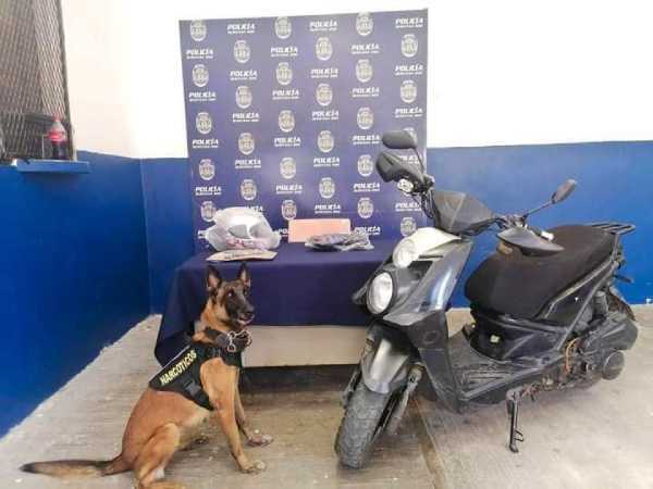 La policía de Quintana Roo no logró detener al presunto agresor a pesar de asegurar una motocicleta con arma de fuego y mota