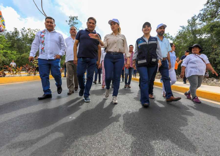 La presidenta de Solidaridad inaugura la renovada Avenida Sur