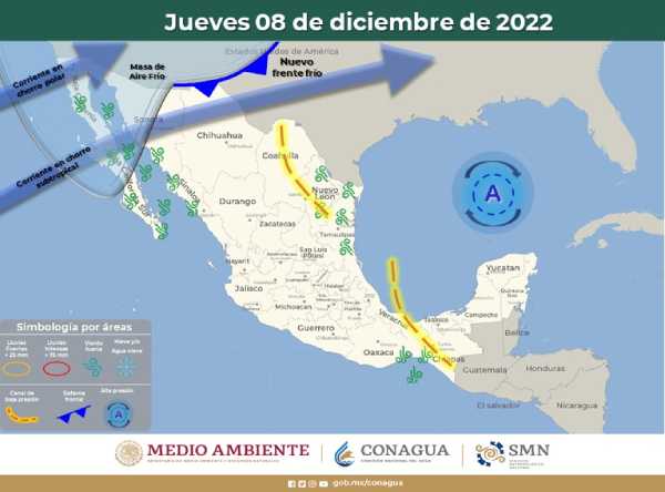 Las lluvias pueden ser precipitadas por la humedad del Mar Caribe