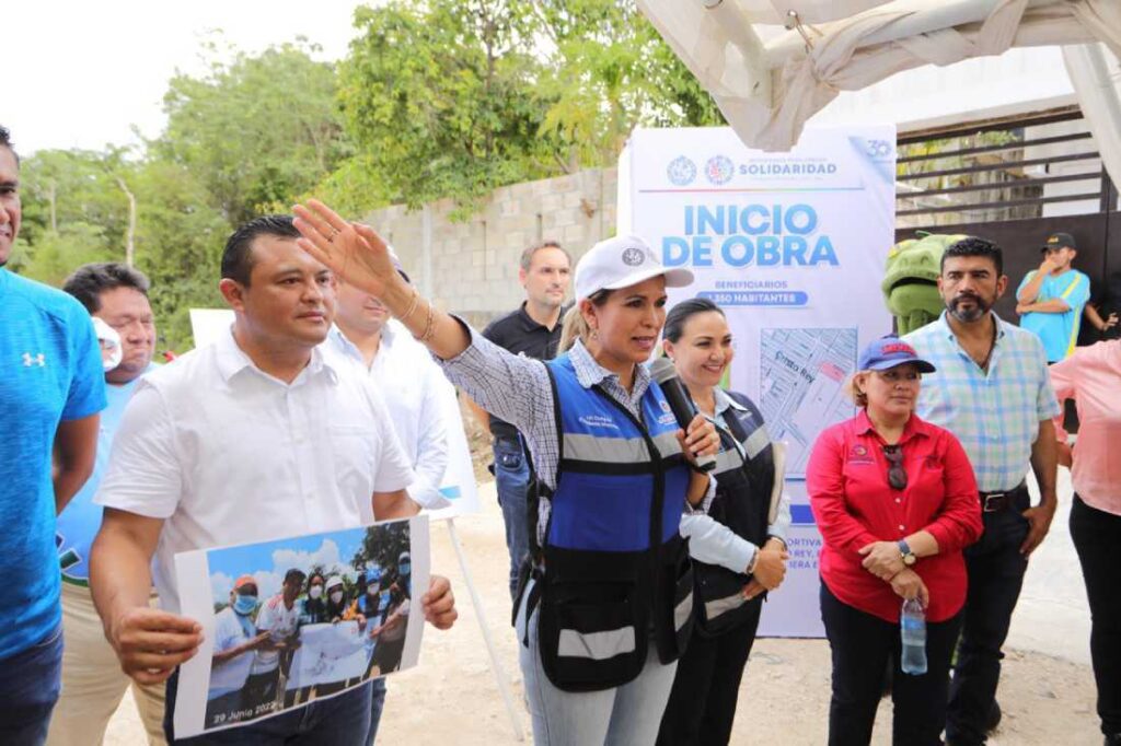 Lili Campos impulsa el desarrollo de Cristo Rey con la construcción de un área deportiva