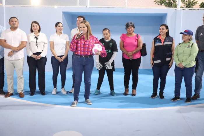 Lili Campos refuerza el deporte entre los niños