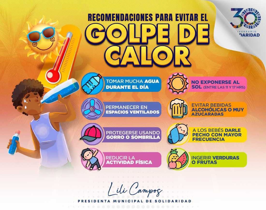 Llamado A La Prevenci N De Golpes De Calor Prioridad De La Administraci N De Lili Campos Info