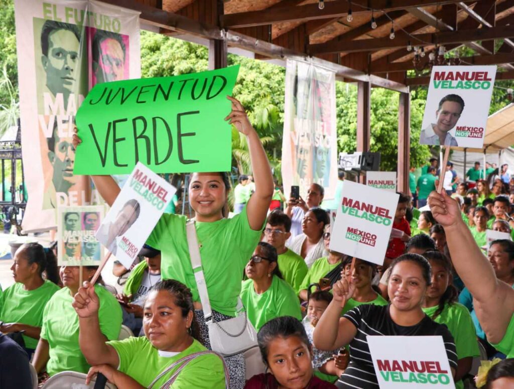 Manuel Velasco brinda un contundente respaldo a Estefania Mercado 2