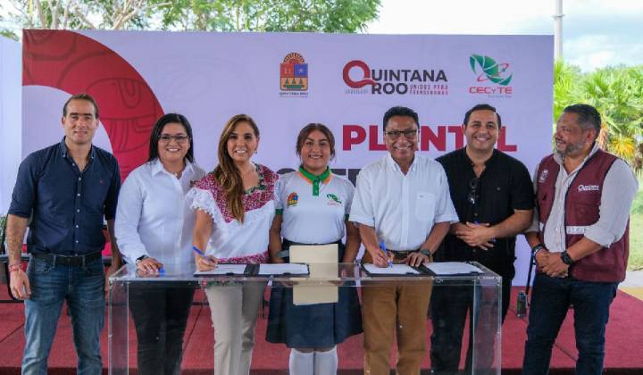Mara Lezama Inaugura Aulas en CECYTE Tulum para Forjar un Prometedor Futuro Juvenil