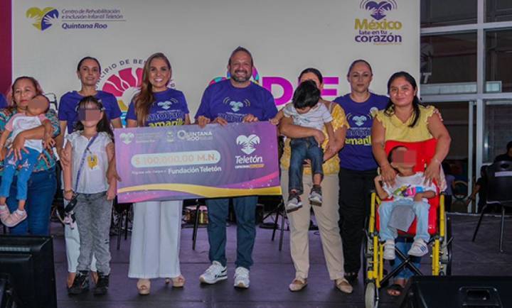 Mara Lezama fortalece el respaldo a la Fundación Teletón en Quintana Roo