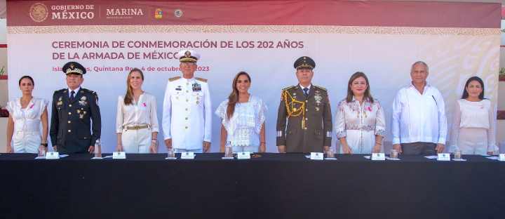 Mara Lezama lidera conmemoracion del 202 aniversario de la Armada de Mexico 3