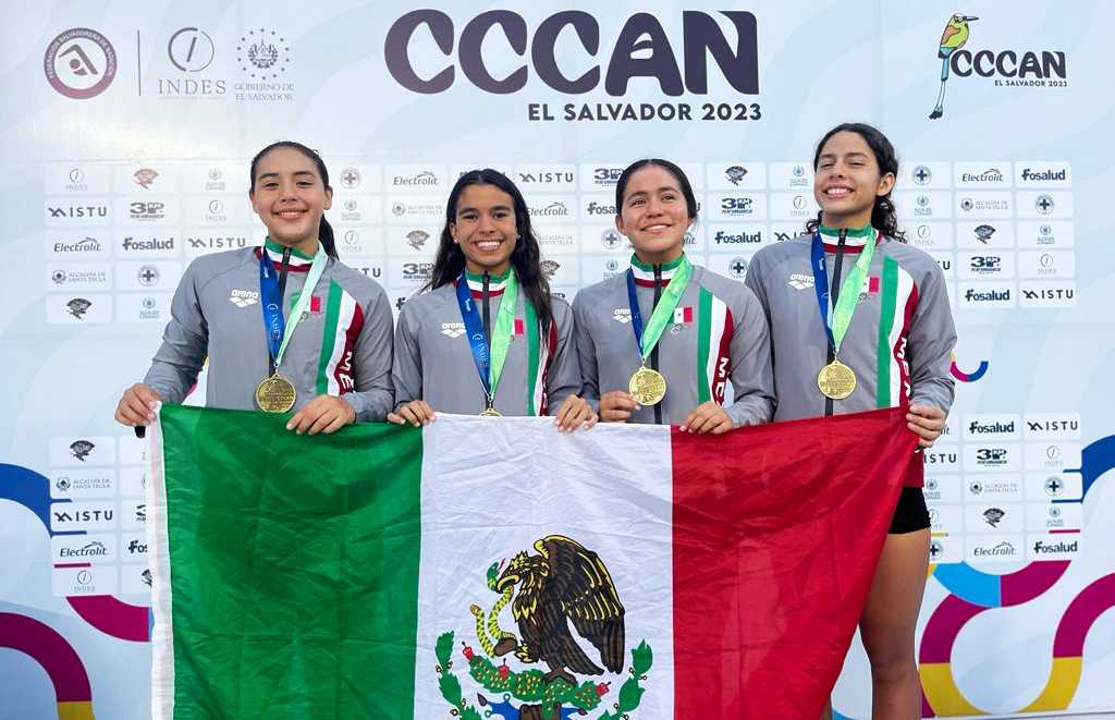Nadadores solidarenses representando a Q. Roo y a México destacan en los Campeonatos de la Confederación Centroamericana y del Caribe de Natación 2023 en El Salvador