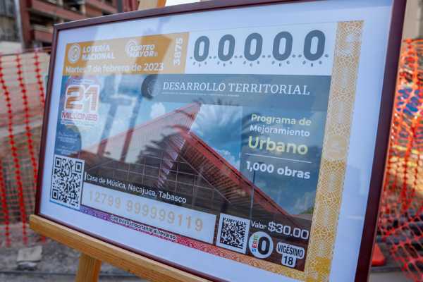 Nuevo billete de loteria celebra el Programa de Mejoramiento Urbano 2