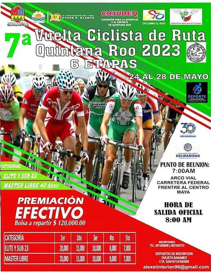 Preparativos finales para el emocionante comienzo de la Vuelta Ciclista Quintana Roo 2023FINALES PARA EL COMIENZO DE LA VUELTA CICLISTA QUINTANA ROO 2023 7