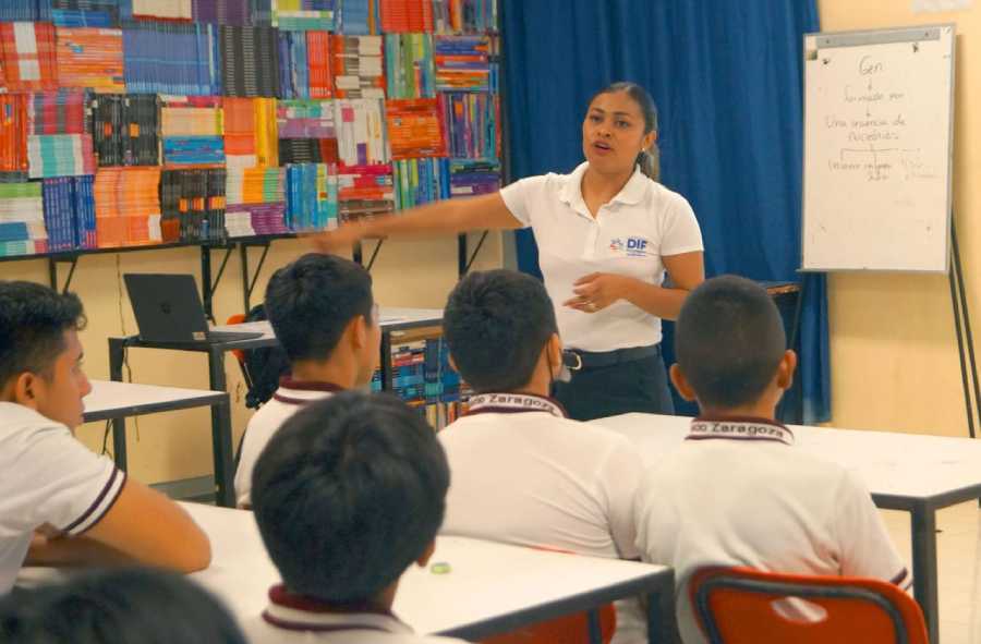 Programa de Prevención del DIF Solidaridad lleva pláticas a escuelas de Quintana Roo