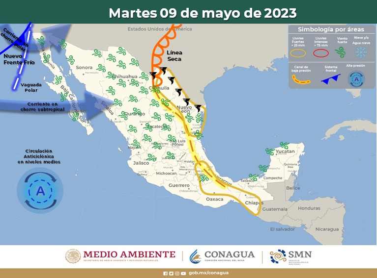 Pronostican lluvias aisladas para Quintana Roo