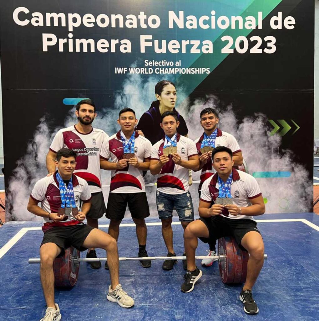 Quintana Roo se corona campeon en el Nacional de Primera Fuerza 2023 de halterofilia 2