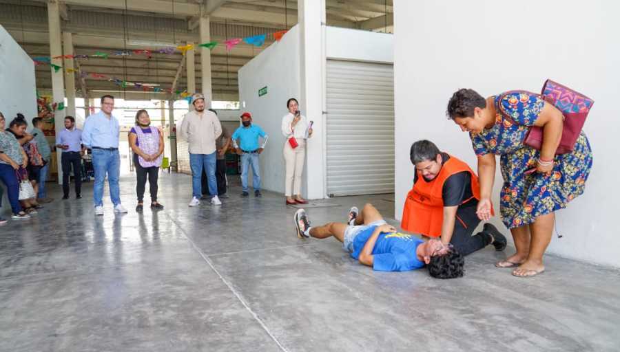 Simulacro de incendio en Solidaridad para prevenir riesgos y mejorar la cultura de la prevención