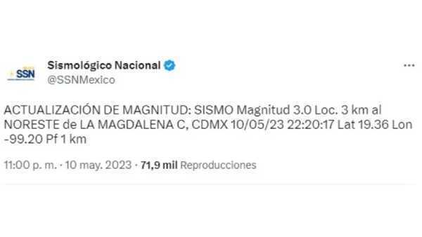 Sismo de 3.0 sacude a la Ciudad de Mexico con epicentro en Magdalena Contreras 1 1