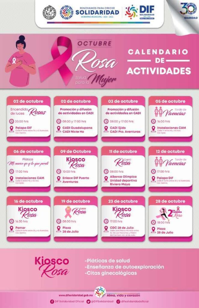 Solidaridad se Tine de Rosa en Octubre para la Salud de las Mujeres 4