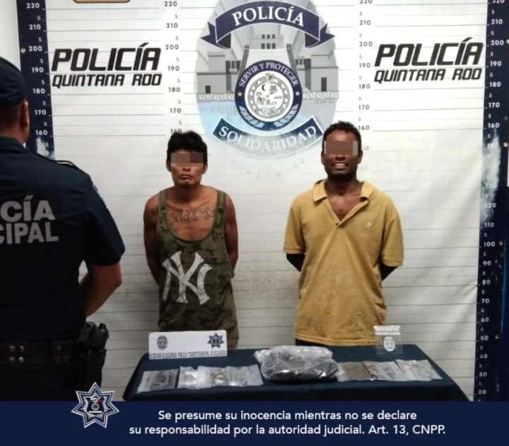 Tres Individuos Arrestados en Playa del Carmen por Presunta Venta de Sustancias Ilicitas
