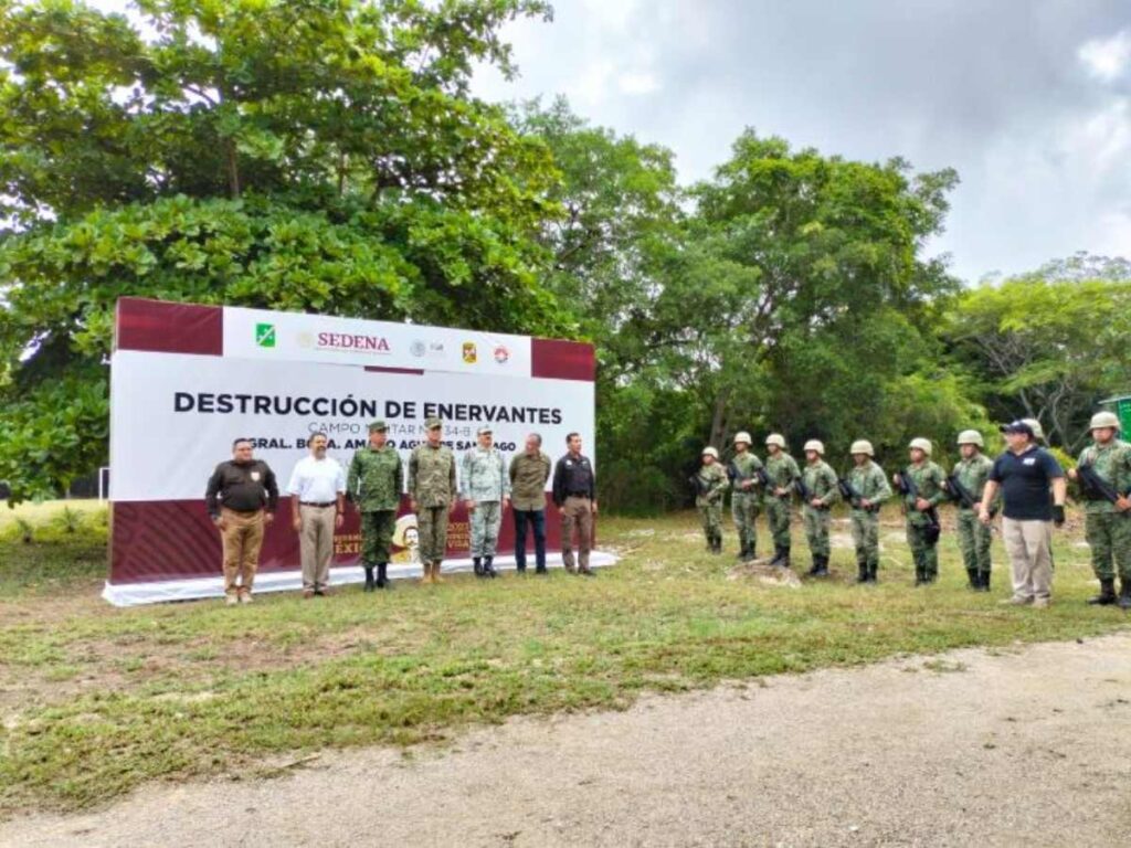 Triunfante Operacion Militar Aniquila Drogas y Evidencias Ilegales en Complejo de Cancun 1