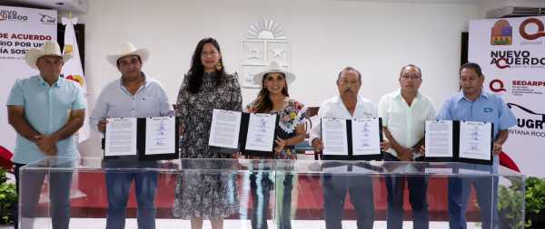 Unidos por el bienestar y la sostenibilidad Sector ganadero firma acuerdo con la gobernadora de Quintana Roo 2